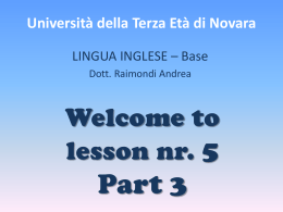 Those are… - Università della Terza Età di Novara