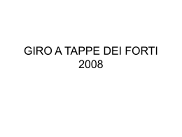 GIRO A TAPPE DEI FORTI 2008