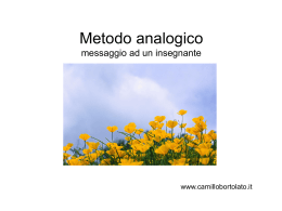 Metodo analogico - Camillo Bortolato