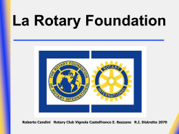 Scopi della Rotary Foundation - Rotary Club Vignola, Castelfranco
