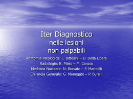Iter Diagnostico nelle lesioni non palpabili