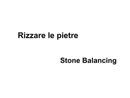 Rizzare le pietre: Stone Balancing