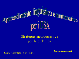G.Lampugnani - Apprendimento linguistico e matematico per i DSA