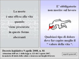 Schede didattiche - tutela salute e sicurezza