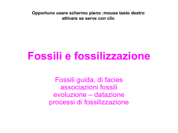 Fossili e fossilizzazione