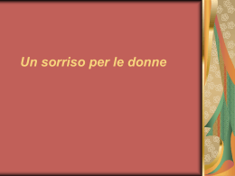 Un sorriso per le donne