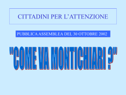 presentazione - associazione cittadini per l`attenzione di montichiari