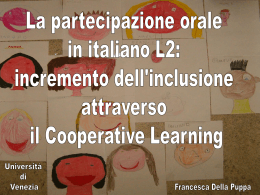 Scarica la presentazione - Universit&agrave; Ca` Foscari di Venezia