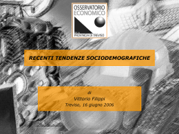 recenti tendenze sociodemografiche - TrevisoSystem