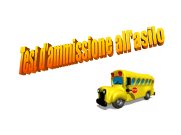 Test di ammissione all&acute;asilo
