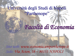 Università degli Studi di Napoli “Parthenope”
