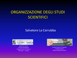 Organizzazione degli studi scientifici