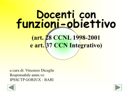 Le Funzioni Obiettivo
