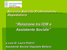 Servizio Sociale Professionale Ospedaliero