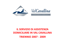 il servizio di assistenza domiciliare in val cavallina triennio 2007