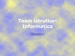 Team istruttori Informatica