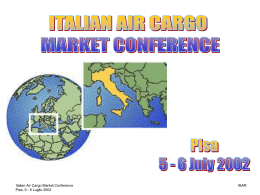 Dogana - The Italian Air Cargo Market