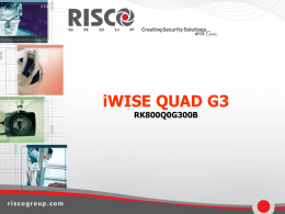 Presentazione iWISE Quad G3