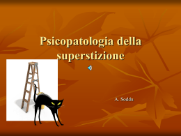 Psicopatologia della superstizione