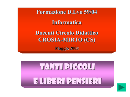 tanti piccoli e liberi pensieri