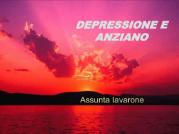 DEPRESSIONE E ANZIANO