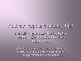 Audrey Hepburn beauty tips