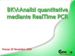 Introduzione alla Real Time PCR - E