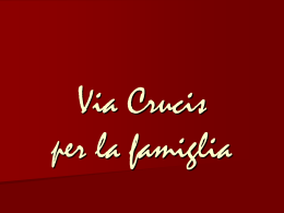 Via Crucis per la famiglia