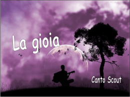 La gioia - Partecipiamo