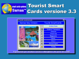 Tourist smart cards vers. 3.0