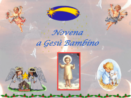 Novena a Ges&ugrave; bambino per bambini