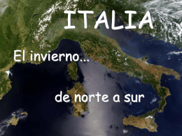 Italia, en invierno de norte a sur