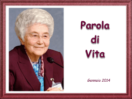 Parola di Vita - Gennaio 2014