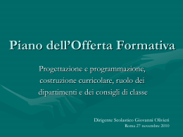 OLIVIERI - Progetto Scuola