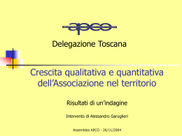 Attività della Delegazione Toscana nel 1