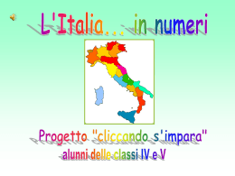 L`Italia...in numeri