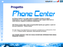 Progetti Phone Center