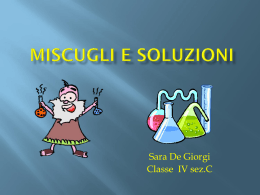 Miscugli e soluzioni di Sara De Giorgi
