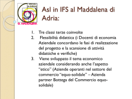 Asl in IFS al Maddalena di Adria: