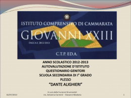 Diapositiva 1 - Istituto comprensivo Giovanni XXIII
