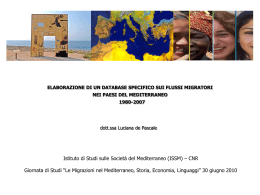 DePascale - Istituto di Studi sulle Società del Mediterraneo