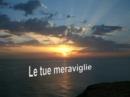 Le tue meraviglie