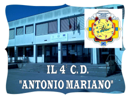 IL 4° C.D. “A. MARIANO” In collaborazione con Ufficio Diocesano