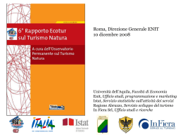 6&deg; Rapporto Ecotur