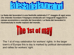 La festa dei lavoratori