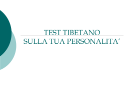 TIBETAN PERSONALITY TEST