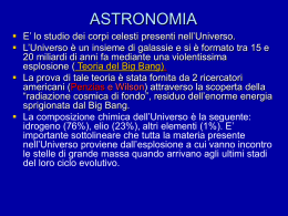 astronomia (stuio dei corpi celesti presenti nell`universo)