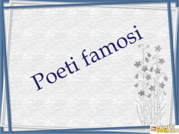 Poeti famosi - Mondopps.com
