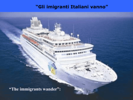 Gli emigranti italiani - italiano inglese.