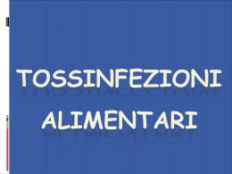 TOSSINFEZIONI ALIMENTARI